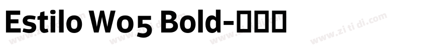 Estilo W05 Bold字体转换